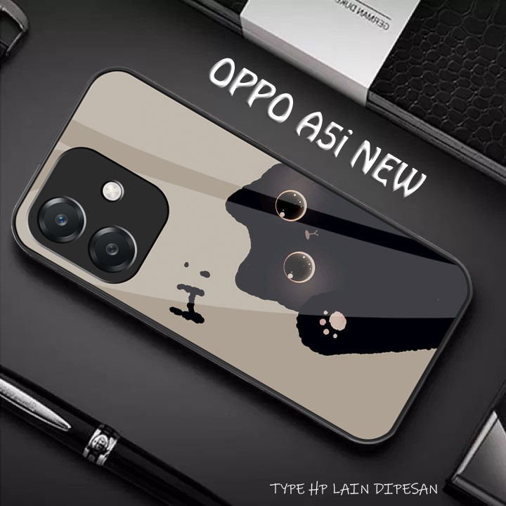 อุปกรณ์เสริมโทรศัพท์ OPPO A5i Glass Softcase ล่าสุด {SK416}