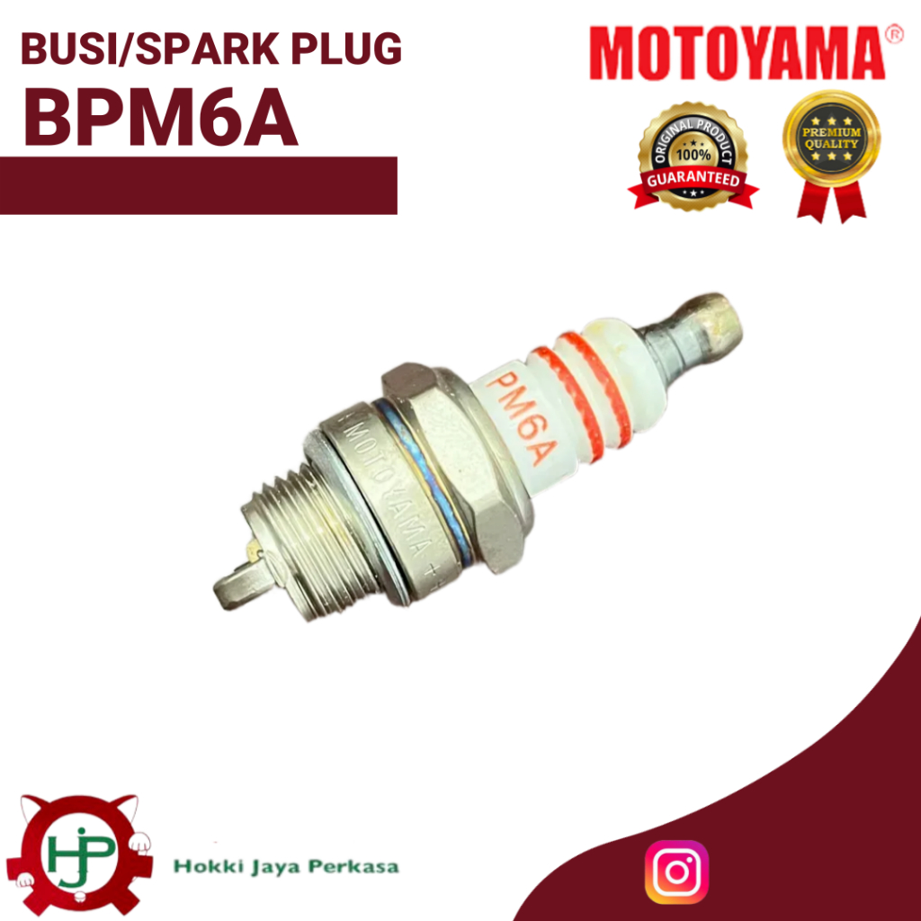 MESIN Motoyama หัวเทียน BPM6A หัวเทียน BPM6A อะไหล่เครื่องยนต์ GX Motoyama เครื่องยนต์ไดรฟ์