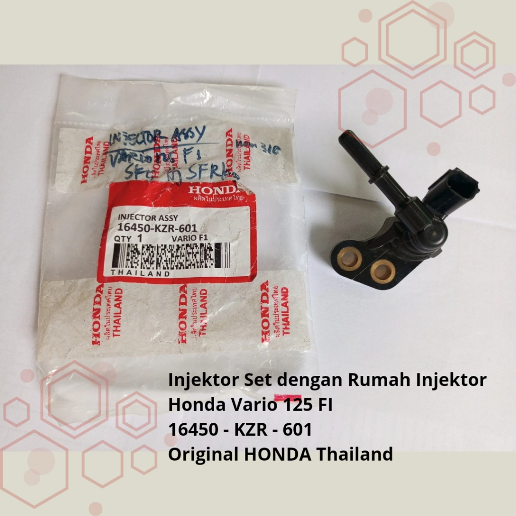 ชุดหัวฉีดพร้อมเรือนหัวฉีด Vario 125 FI เก่า 2014 16450-KZR-601 Original Honda Thailand