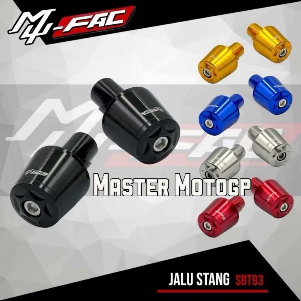 Mufac ลูกตุ้ม CNC แฮนด์บาร์ปลาย CNC Full สี Nmax Vixion CBR PCX ADV R15 R25 Lexi stylo Fazzio Vario Genio Mio Beat Scoopy