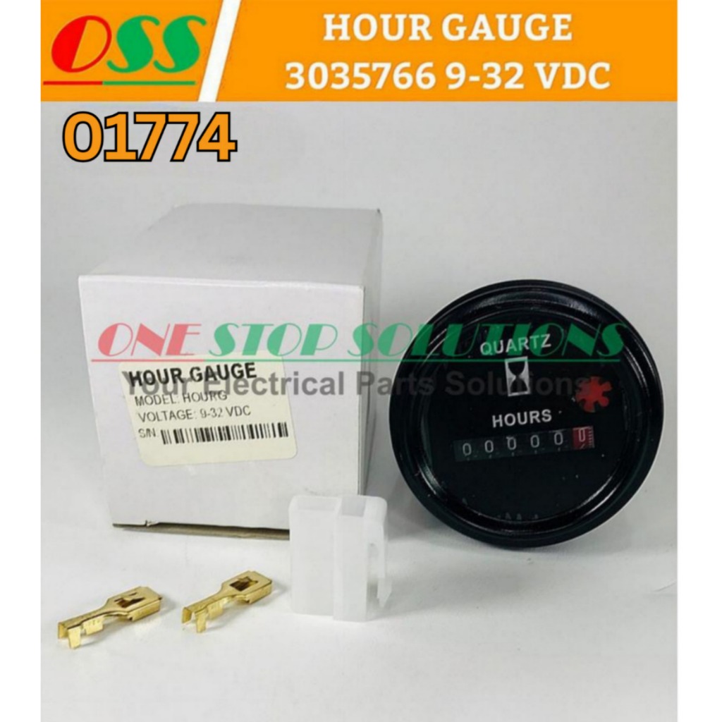HOUR GAUGE METER 9-32 VDC VDO HOUR GAUGE METER นาฬิกา 3035766