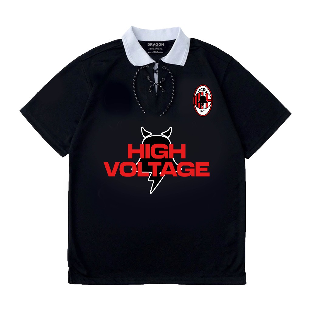 Vintage Ac milan x Acdc Band Jersey Milano DEVVVOGUE วัสดุ