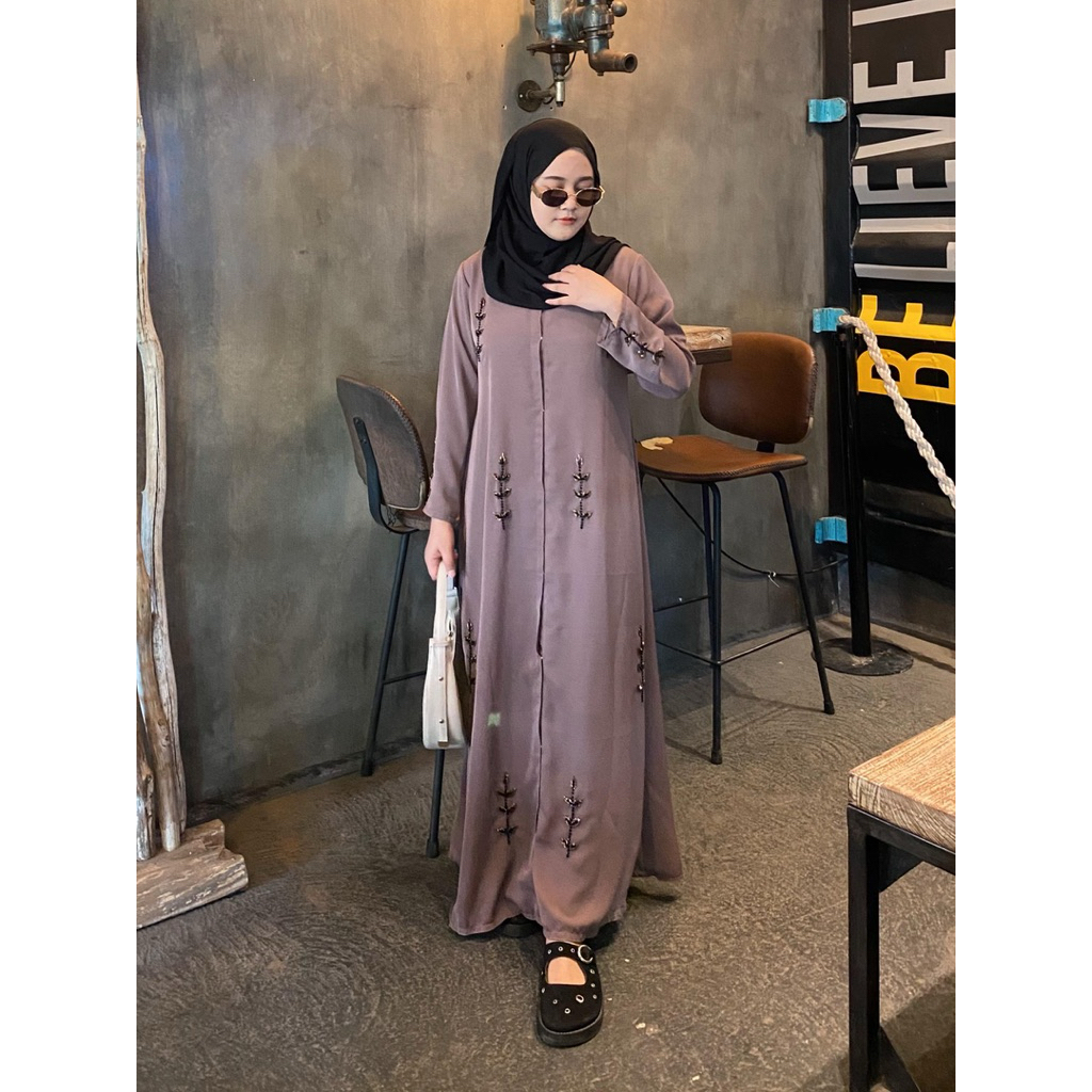 Neema Daun Fursan Abaya By Toko Laris Fursan Muslimah คาร์ดิแกน