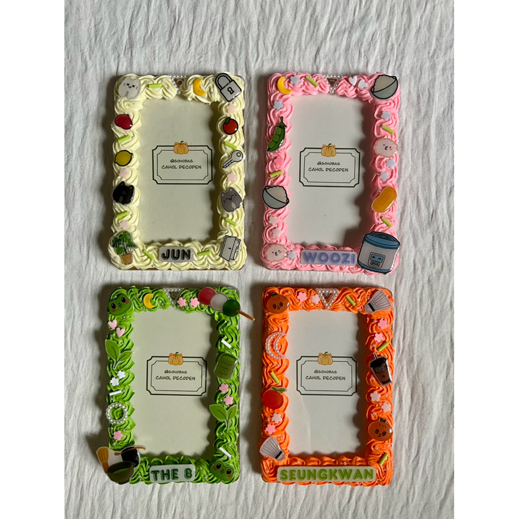 อะคริลิค Photocard Holder Cahol Deco Seventeen Miniteen Toploader Decoden