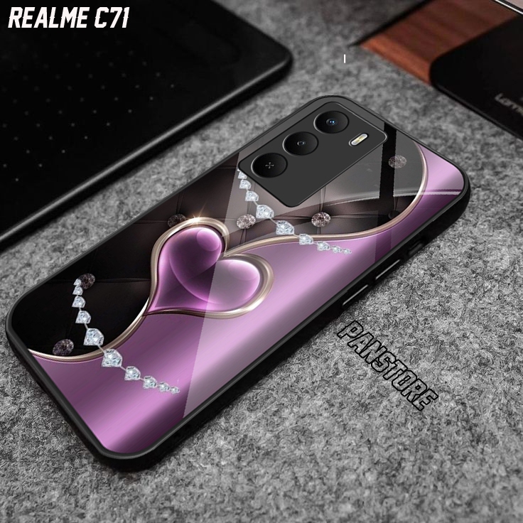 HP Realme C71 Glossy Glass Softcase สําหรับโทรศัพท์มือถือ - อุปกรณ์เสริมโทรศัพท์มือถือ - Realme C71-