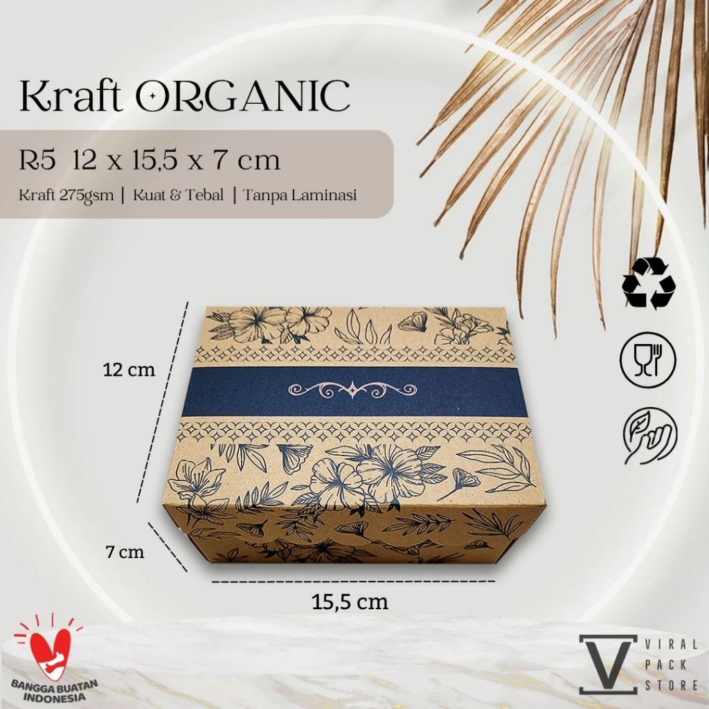 R5 คราฟท์ออร์แกนิกเค้กกล่อง 12x16 กล่องขนมกล่องเค้กขนมปังกล่องขนม 16x12 กล่องสีฟ้าขัดขวางความงามสมัย