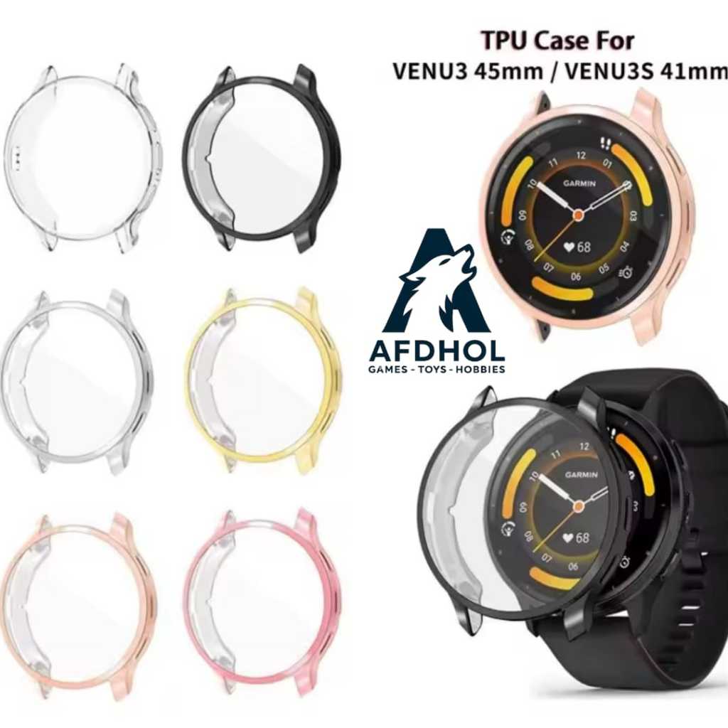 BUMPER TPU CASE GARMIN VENU 3 45MM / VENU 3S 41MM SOFT SILICONE SILICON CASING COVER BODY SHELL SCRE