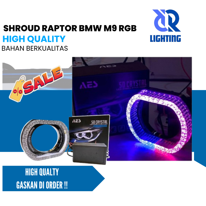 Shroud Raptor BMW M9 RGB Crystal 5D Diamond Cutting 2.5 นิ้ว AES - หน่วย