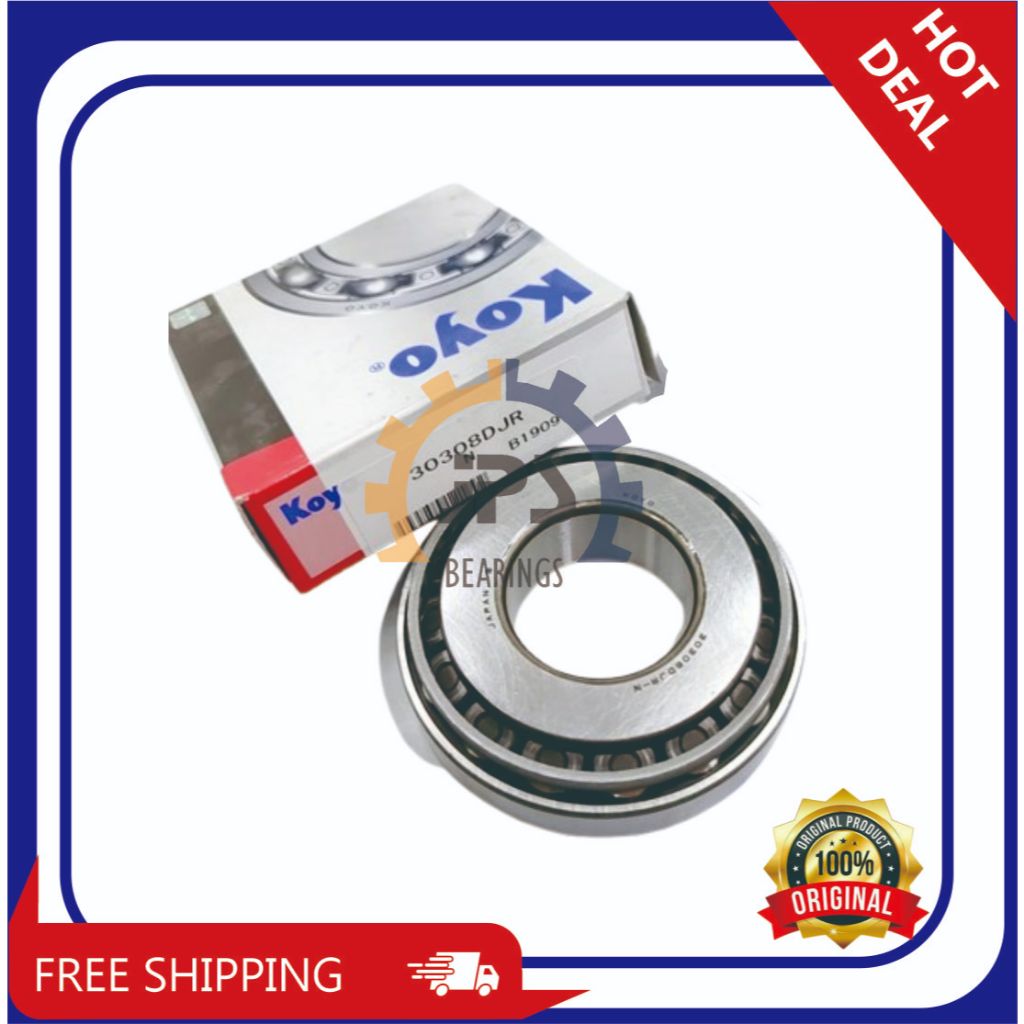 LAKER BEARING TAPER 30308 DJR KOYO 30308D ด้านหน้า AXLE PINION PS100 PS120