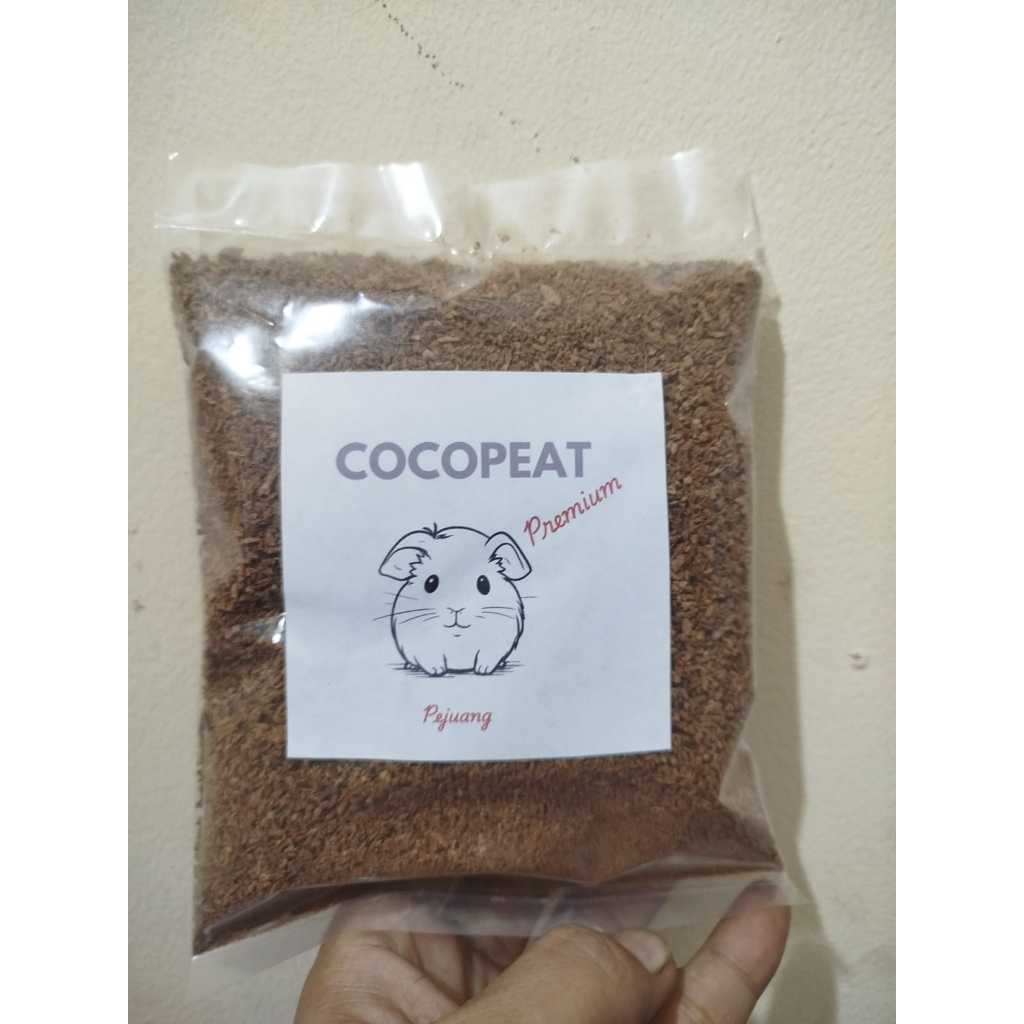COCOPEAT HAMSTER BEDDING NATURAL STERILE / เสื่อกระดูกธรรมชาติ 50 กรัม