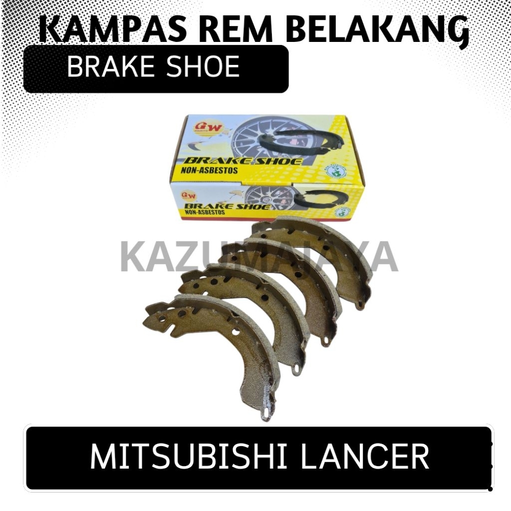 ผ้าเบรคหลัง ก้ามเบรค Lancer Dangan EVO 3 GLX SOHC