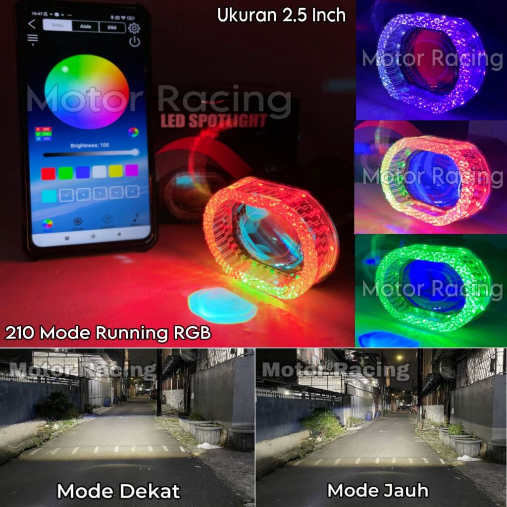 โปรเจคเตอร์ Biild Matrix 2.5 INCH APP โปรเจคเตอร์ Matrix X1 LED RGB APP Matrix X1 Bild Epicracing สา
