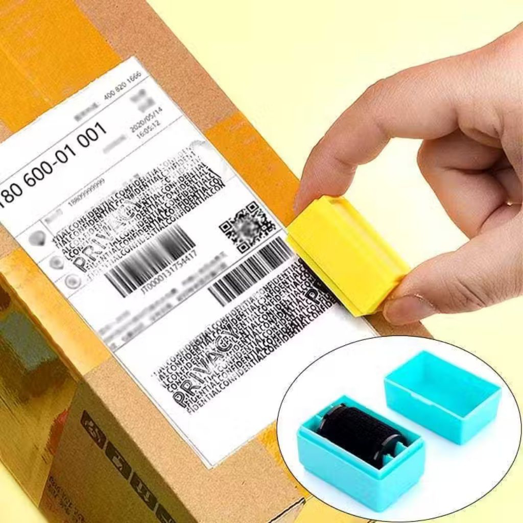 K787STUFF STAMP ROLLER ADDRESS ERASER เครื่องมือแพคเกจการป้องกันข้อมูล