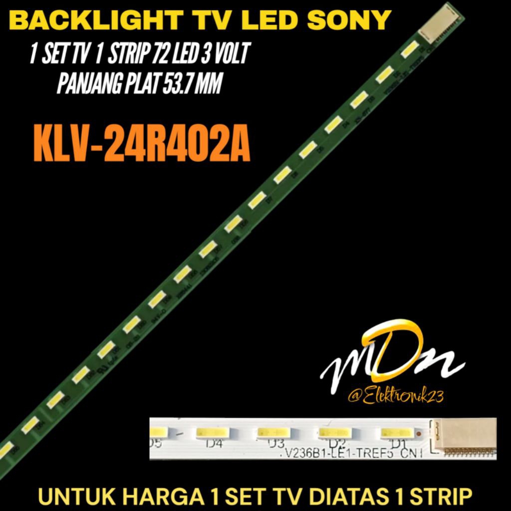 SONY 24 INCH LED TV BACKLIGHT KLV-24R402A SONY LED TV BACKLIGHT