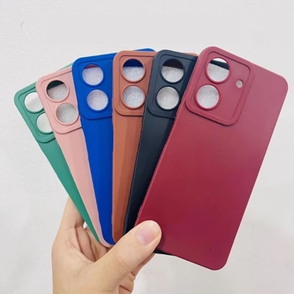 เคส Xiaomi Redmi 13C - เคส Poco C65 Softcase MACAROON เคสป้องกันกล้อง เคส Hp Redmi 13C - Poco C65