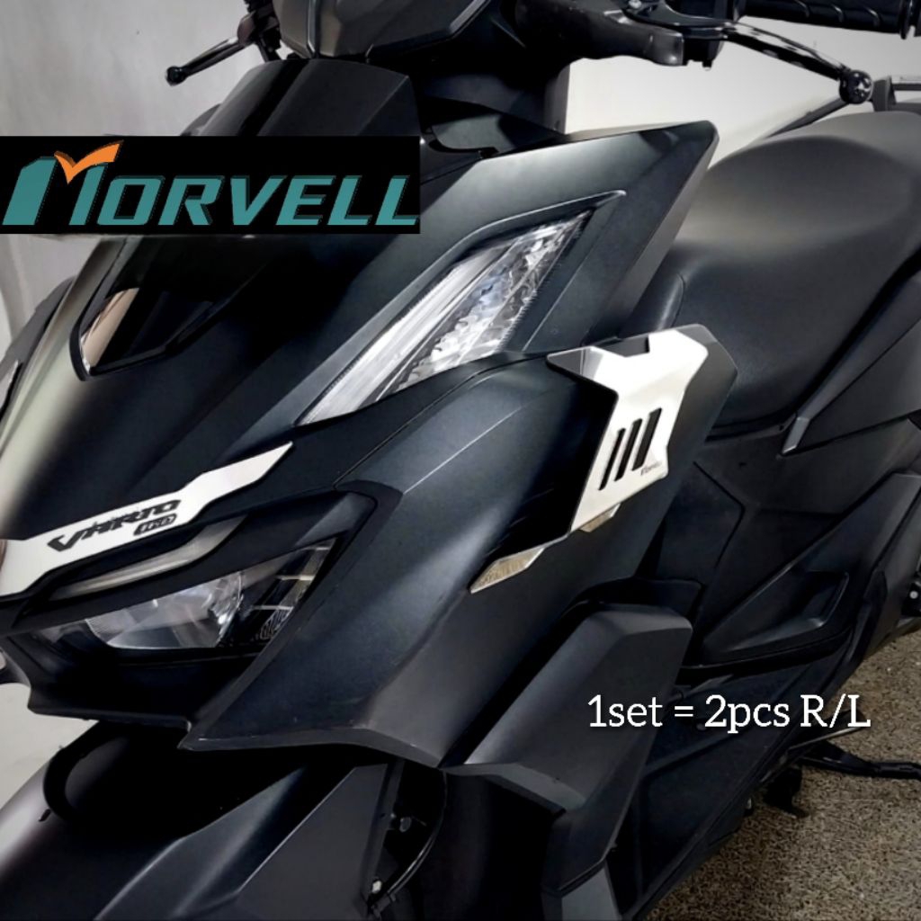 Vario 160 ด้านหน้าเคลือบด้านข้าง Air Flow Honda Click 160 Aero Winglet คิ้วหน้า vario160