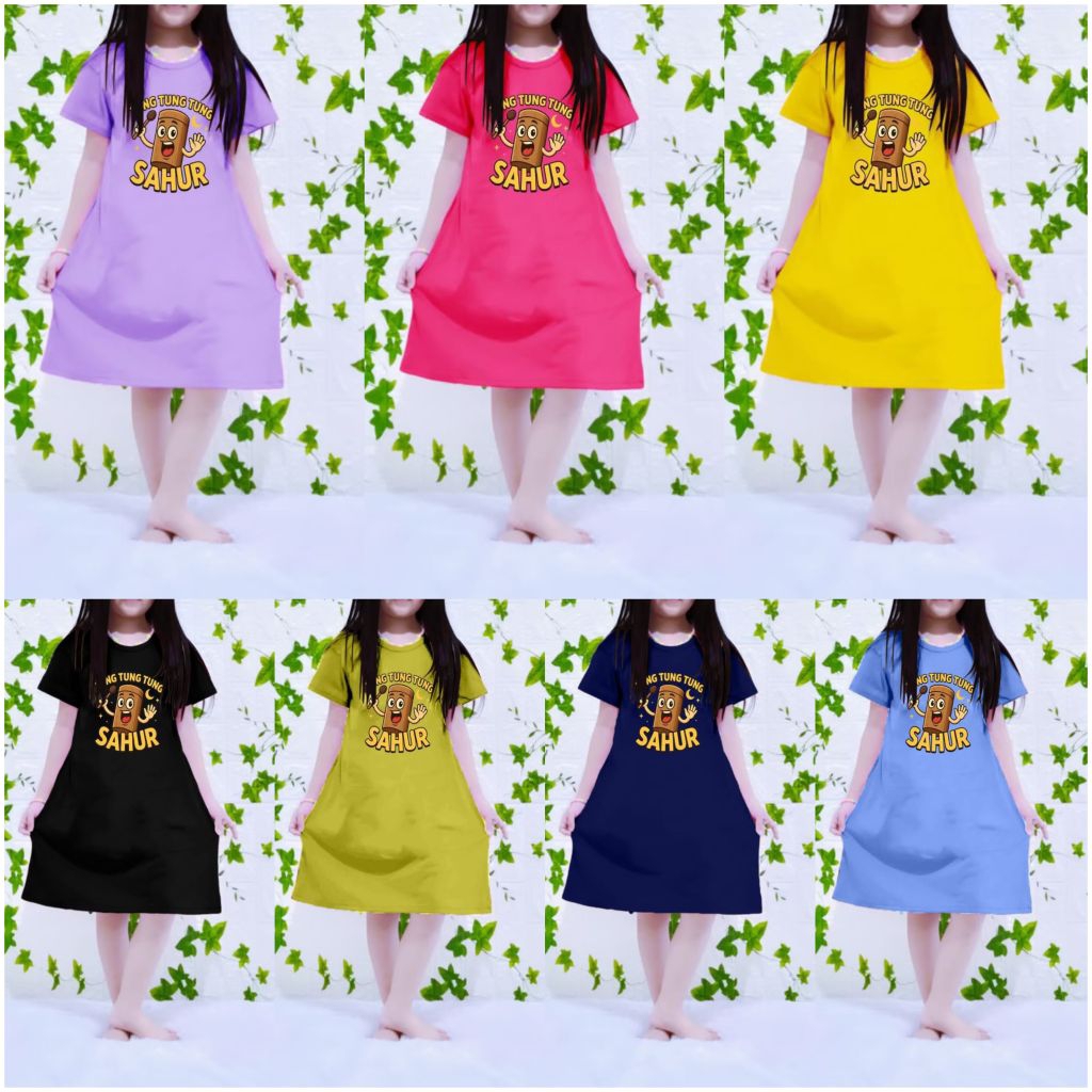 ชุดเด็กผู้หญิง TUNG TUNG TUNG SAHUR
