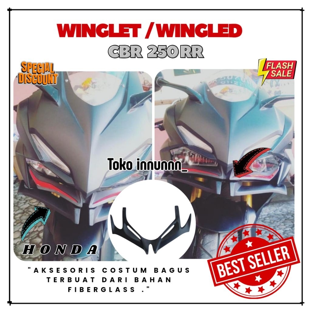 WINGLET WINGLED HONDA CBR 250rr PNP