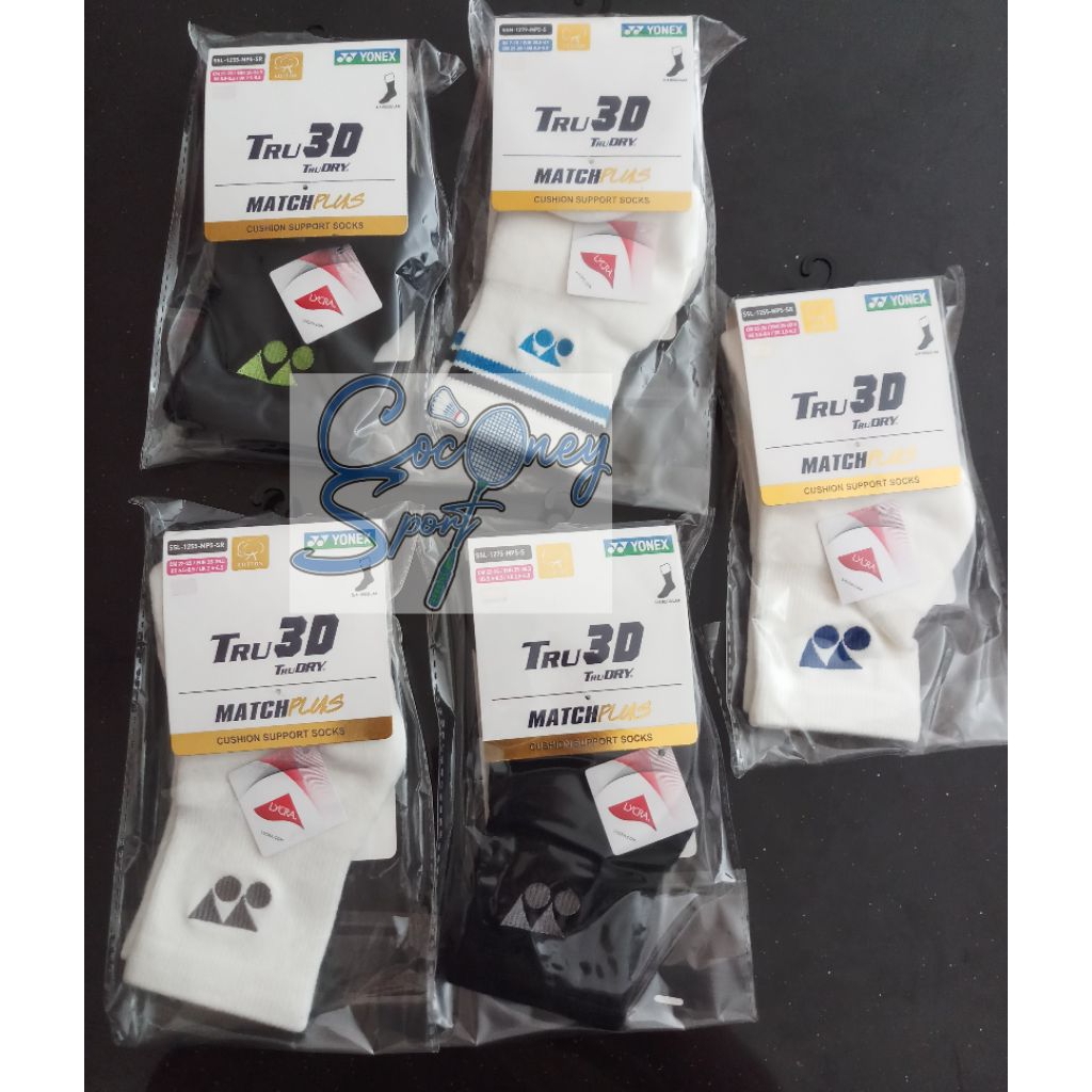 ถุงเท้า Yonex ดั้งเดิม / ถุงเท้า Yonex Tru 3D / ถุงเท้า Yonex 3/4