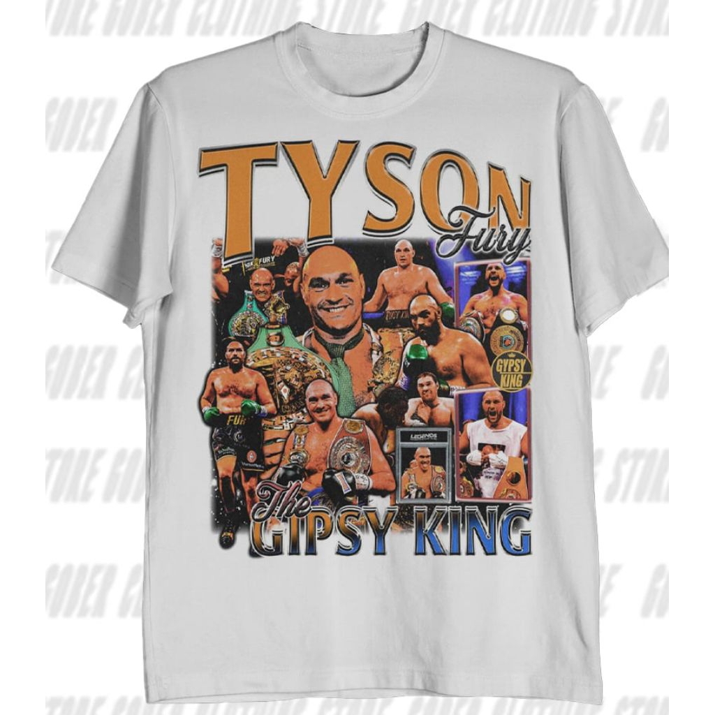 Tyson Fury เสื้อยืดโอเวอร์ไซส์ The Gipsy King | ผ้าฝ้าย 24s ในตัว | ล้างวินเทจ