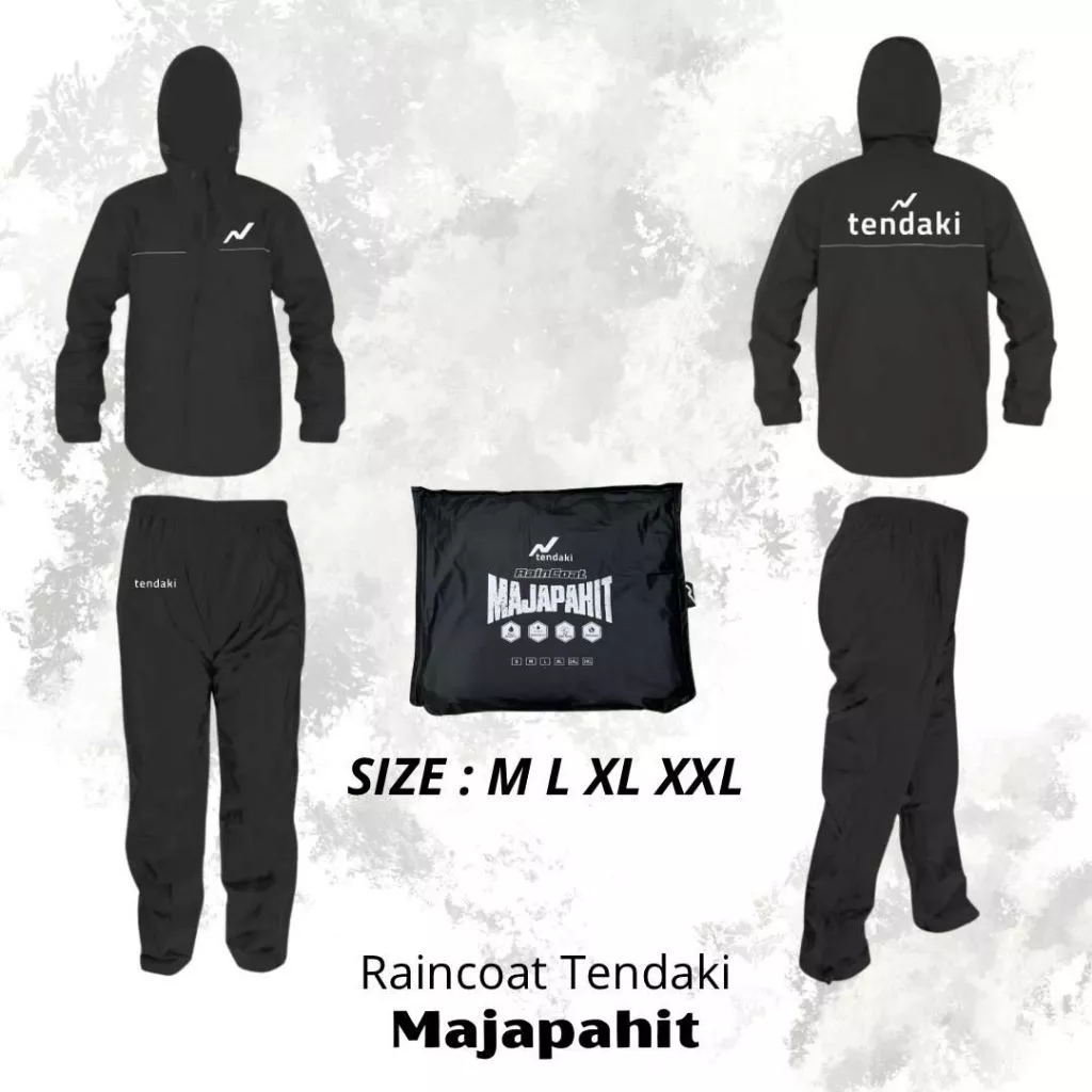 TENDAKI MAJAPAHIT เสื้อกันฝนมอเตอร์ไซค์ ชุดเสื้อและกางเกงวัสดุ PVC thumbnail 3