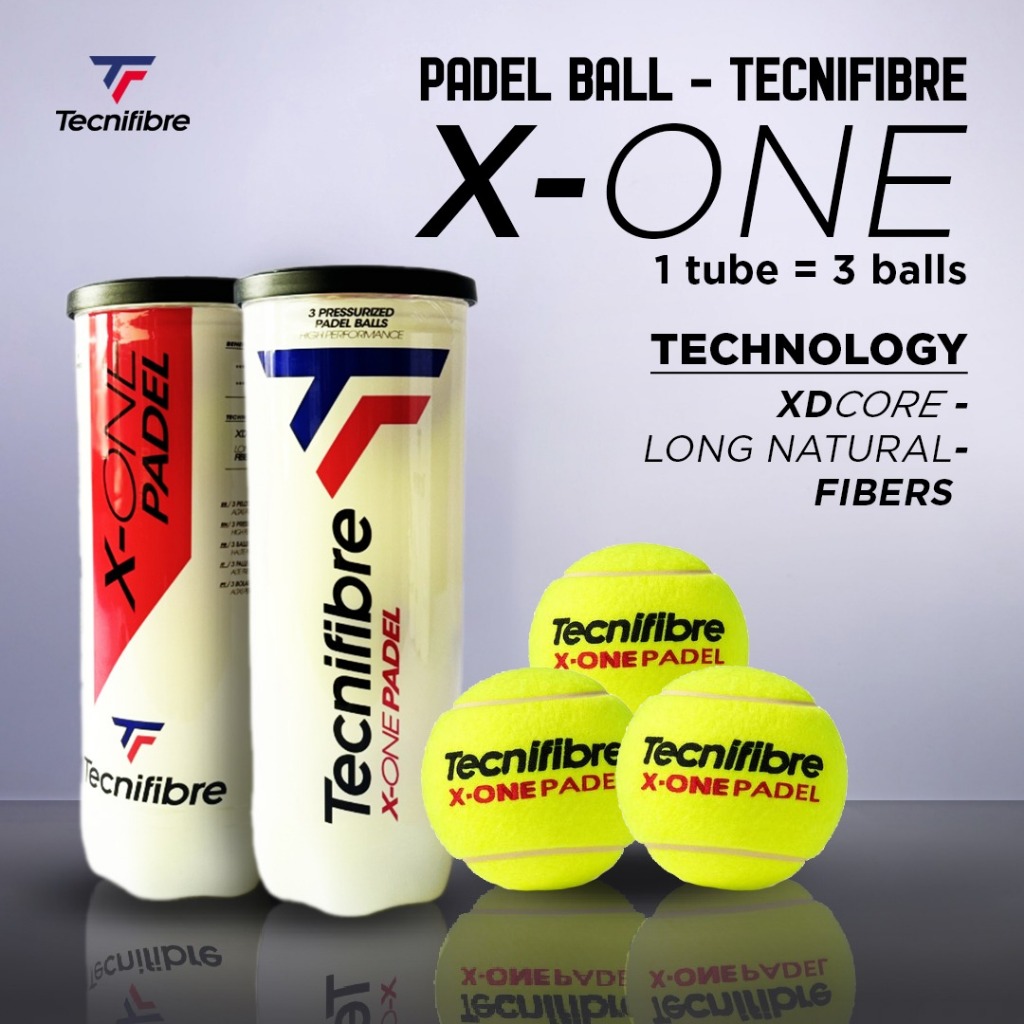 ลูกเทนนิส Tecnifibre X-One Padel Premium Padel Balls เนื้อหา 3 เดิม