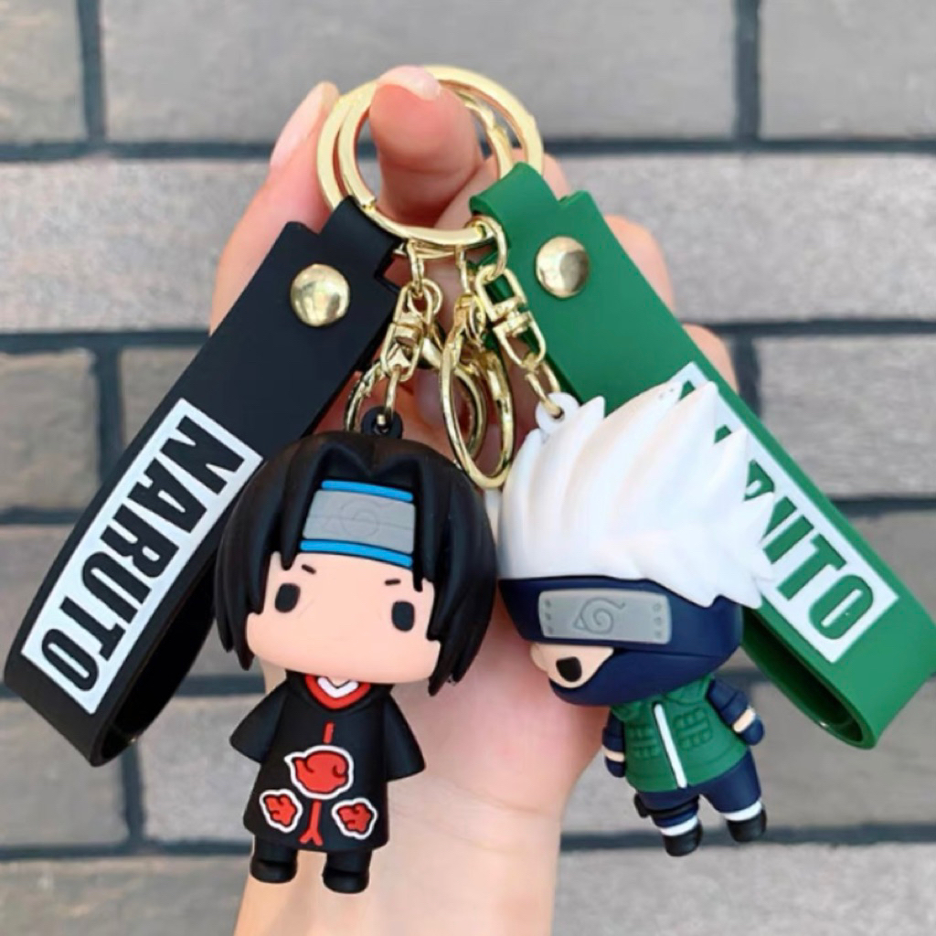 GANTUNGAN CUTE NARUTO KAKASHI HINATA ROCK LEE KEYCHAIN / BAG HANGER / BAG CHARM KEYCHAIN BAG PENDANT
