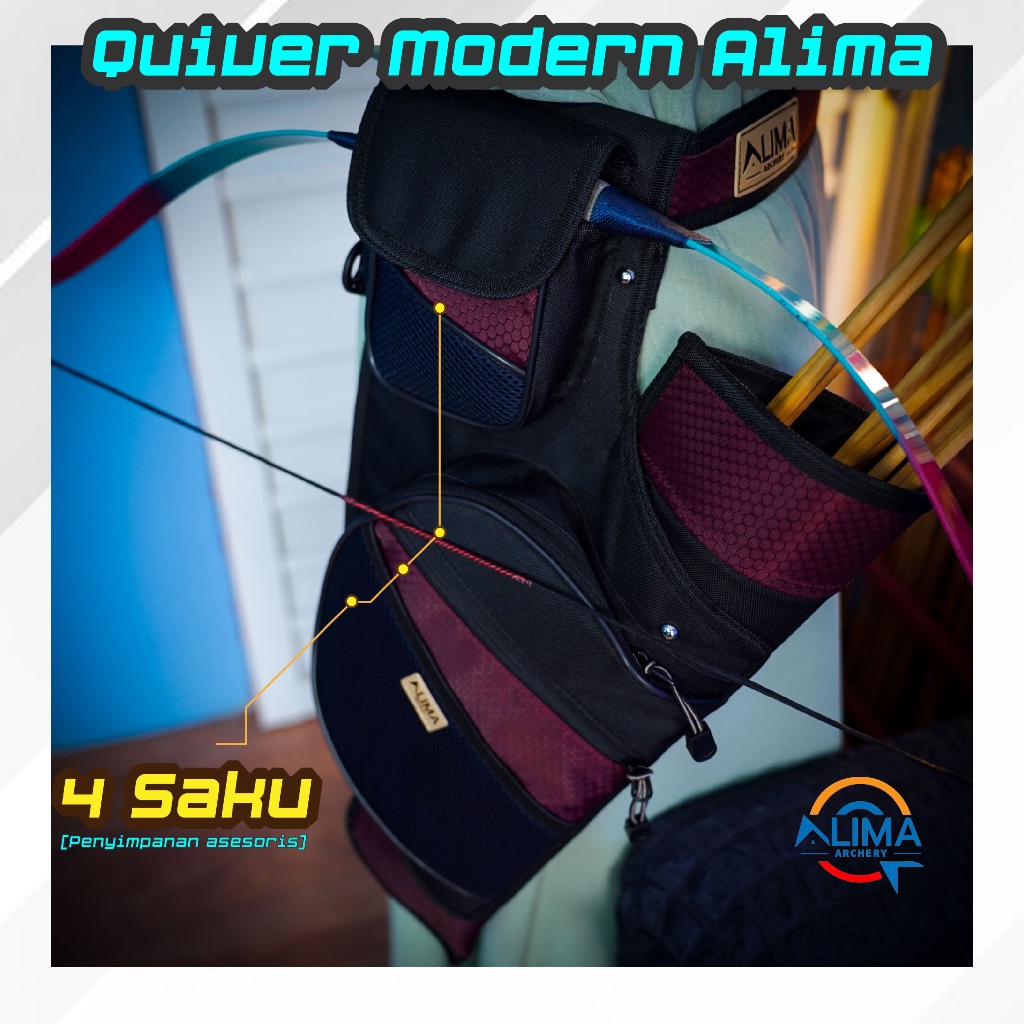 Quiver Modern Premium Alima Archery กระเป๋าคาดเอวกีฬายิงธนูกลางแจ้ง