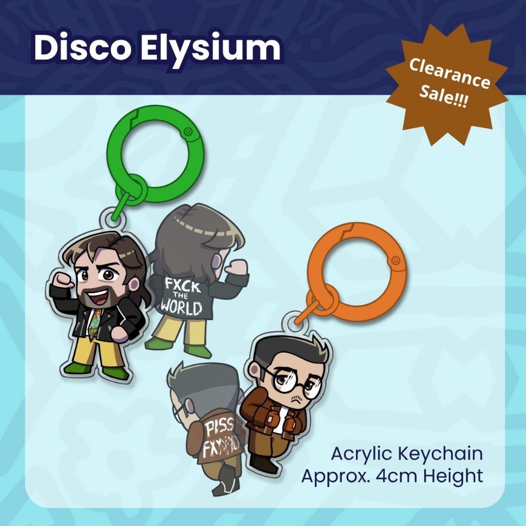 พวงกุญแจอะคริลิคสองด้าน Disco Elysium
