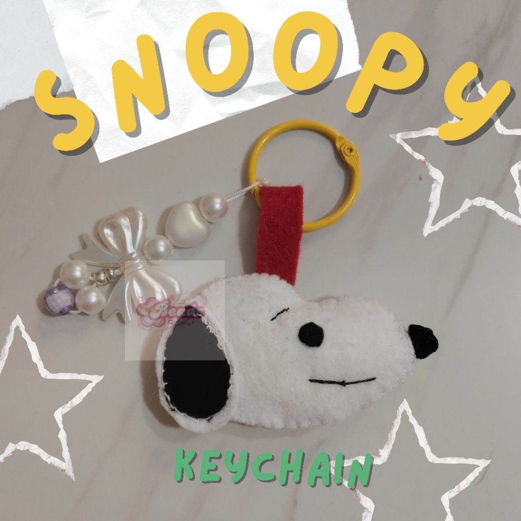 GANTUNGAN [KEL BEADS] พวงกุญแจ / พวงกุญแจ Snoopy (HANDMADE) พวงกุญแจน่ารัก / พวงกุญแจตุ๊กตา / พวงกุญ