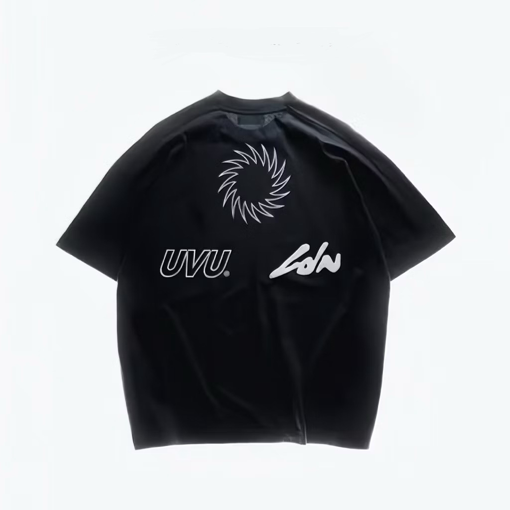 NEW UVU Running Oversize Tee - สีดํา