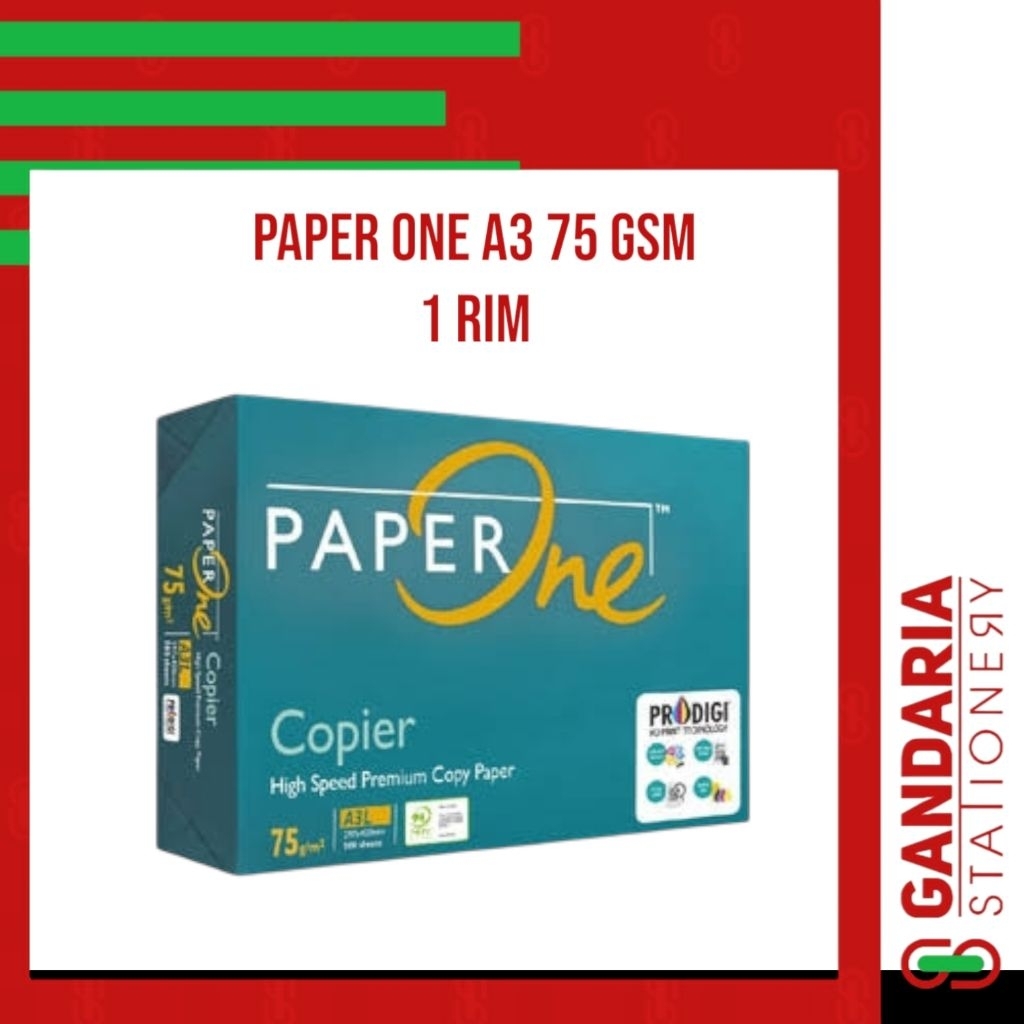 HVS PAPER ONE A3 75 GSM/Print Photocoopy PAPER - 1 Ream