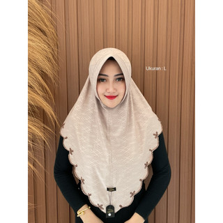 Indah Store - Hijab Instan Bergo Ped Katbol Sulam ALESHA By Padli