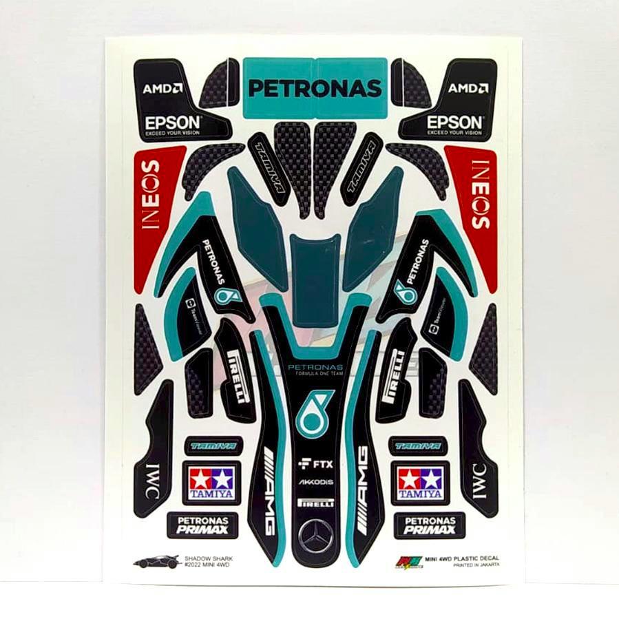 Shadow Shark Sticker - Petronas - Black Body - Vinyl Lam. GLOSSY GLOSSY GLOSSY