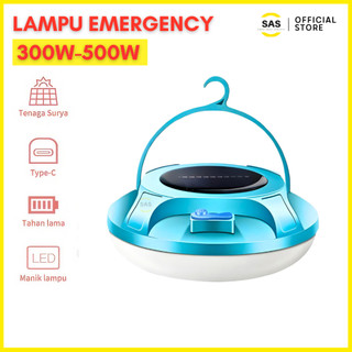 [SAS] Lampu Emergency UFO Gantung Solar Panel Camping Lamp Lampu Darurat LED Super Terang