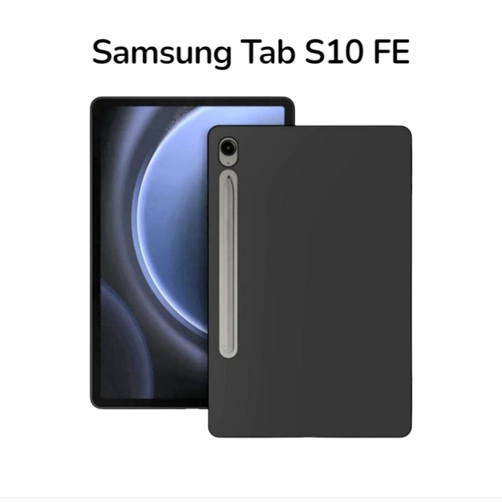 เคส Macaron สีดํา Samsung Galaxy Tab S10 FE 10.9 นิ้ว SM-X520 -SM-X526 เคสป้องกันแท็บเล็ต