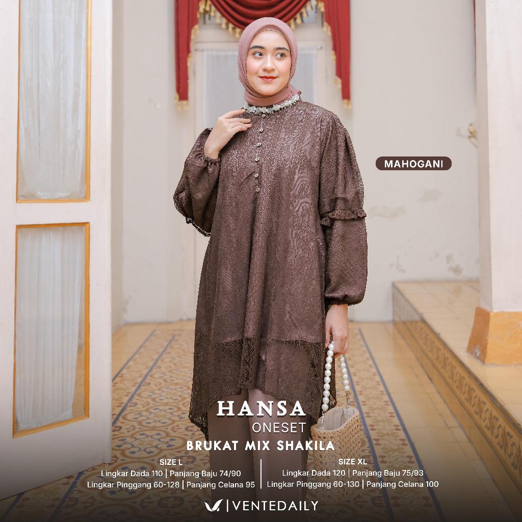 HASA ONE SET TUNIC AND LONG PANTS BURKAT MIX SAKILA PREMIUM ORY SENTE