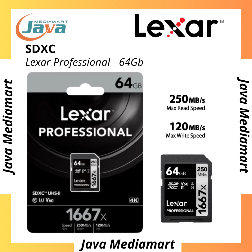 Lexar Professional 1667x SDXC UHS-II V60 64GB