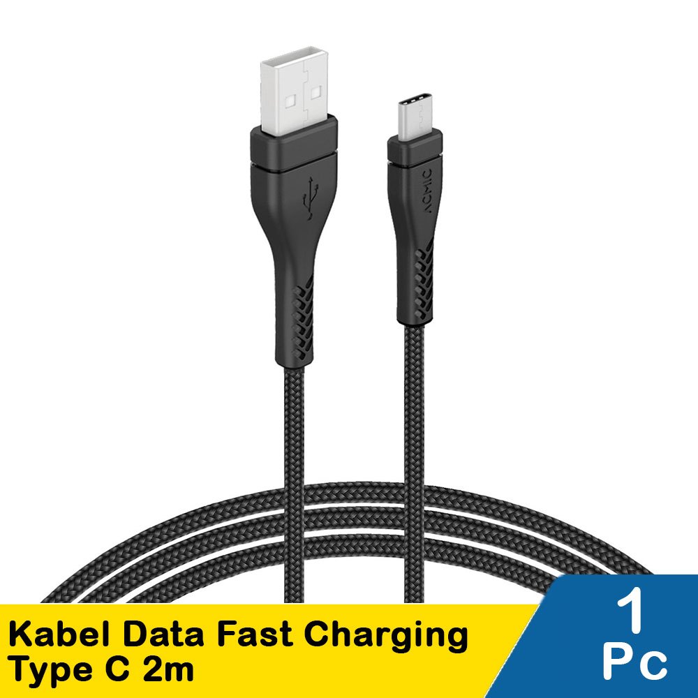 สายเคเบิลข้อมูลชาร์จเร็ว Acmic type c 2m