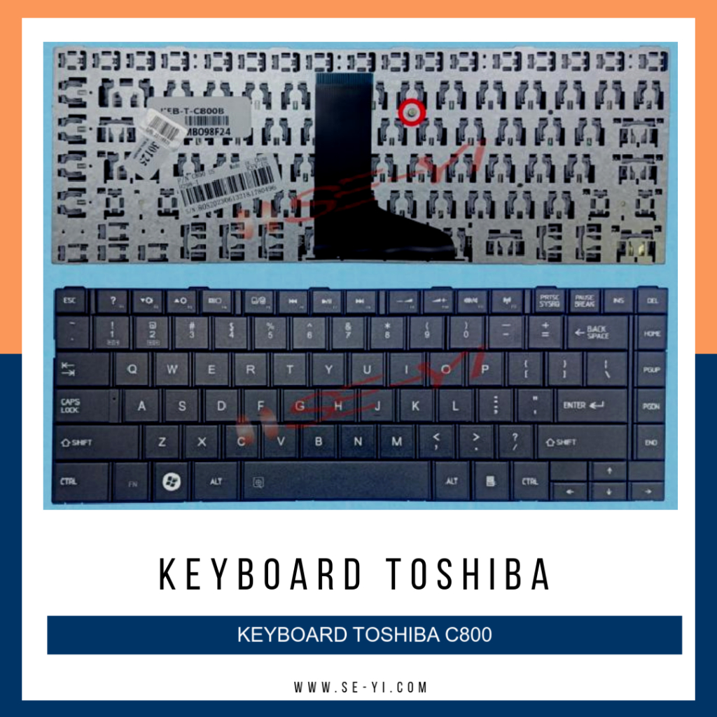 คีย์บอร์ด Toshiba Satellite C800 C805 C840 M800 M840 L800 L840