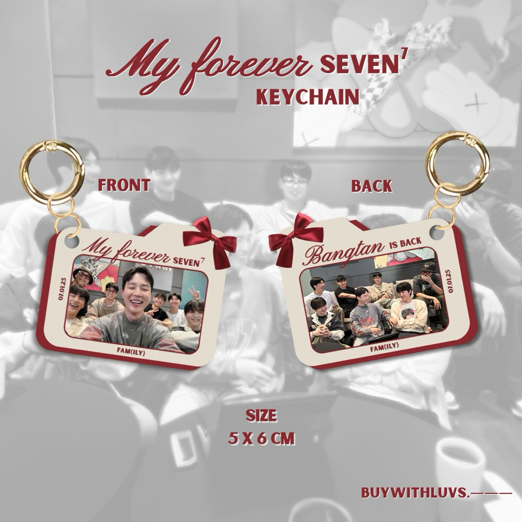 พวงกุญแจ My forever seven (PO 8 DAYS)