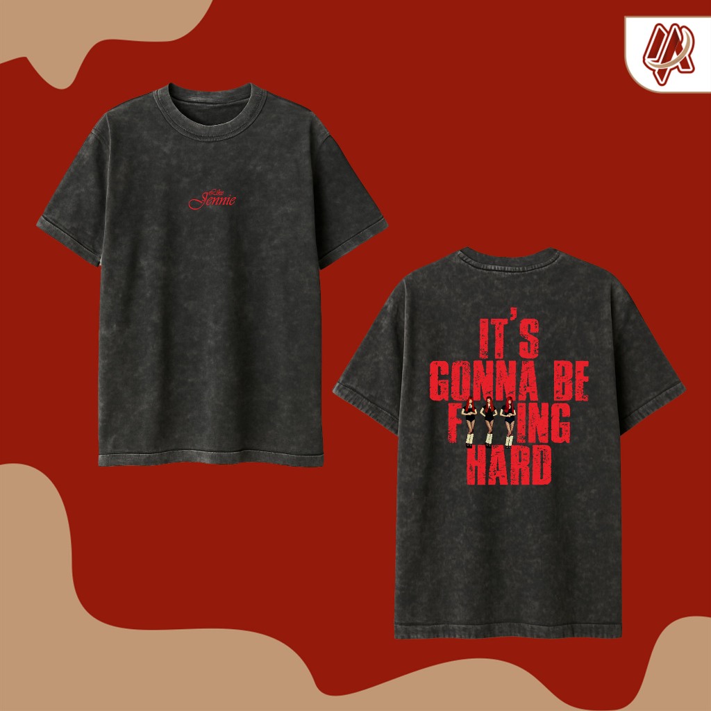 [PREMIUM] เสื้อยืด STONE WASH - LIKE JENNIE BLACKPINK "RUBY ALBUM"