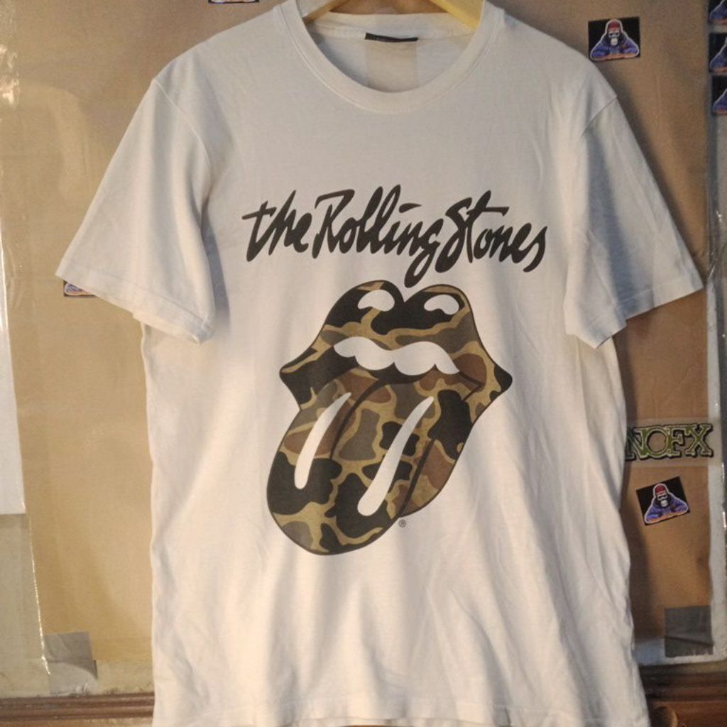 เสื้อยืดวง THE ROLLING STONE ป้ายอย่างเป็นทางการ ไซส์ L คอลเลกชันส่วนตัว ORIGINAL