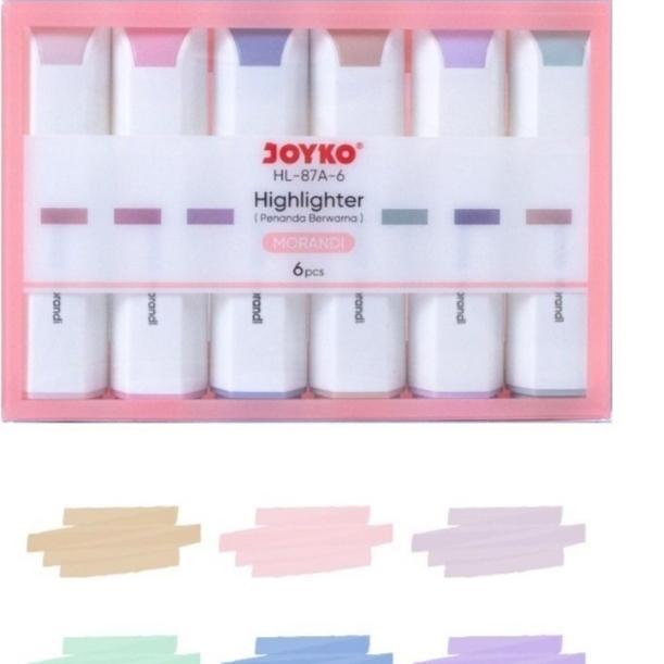 ปากกาเน้นข้อความ HL-87A-6 & HL-87B-6 Joyko Paper Marker