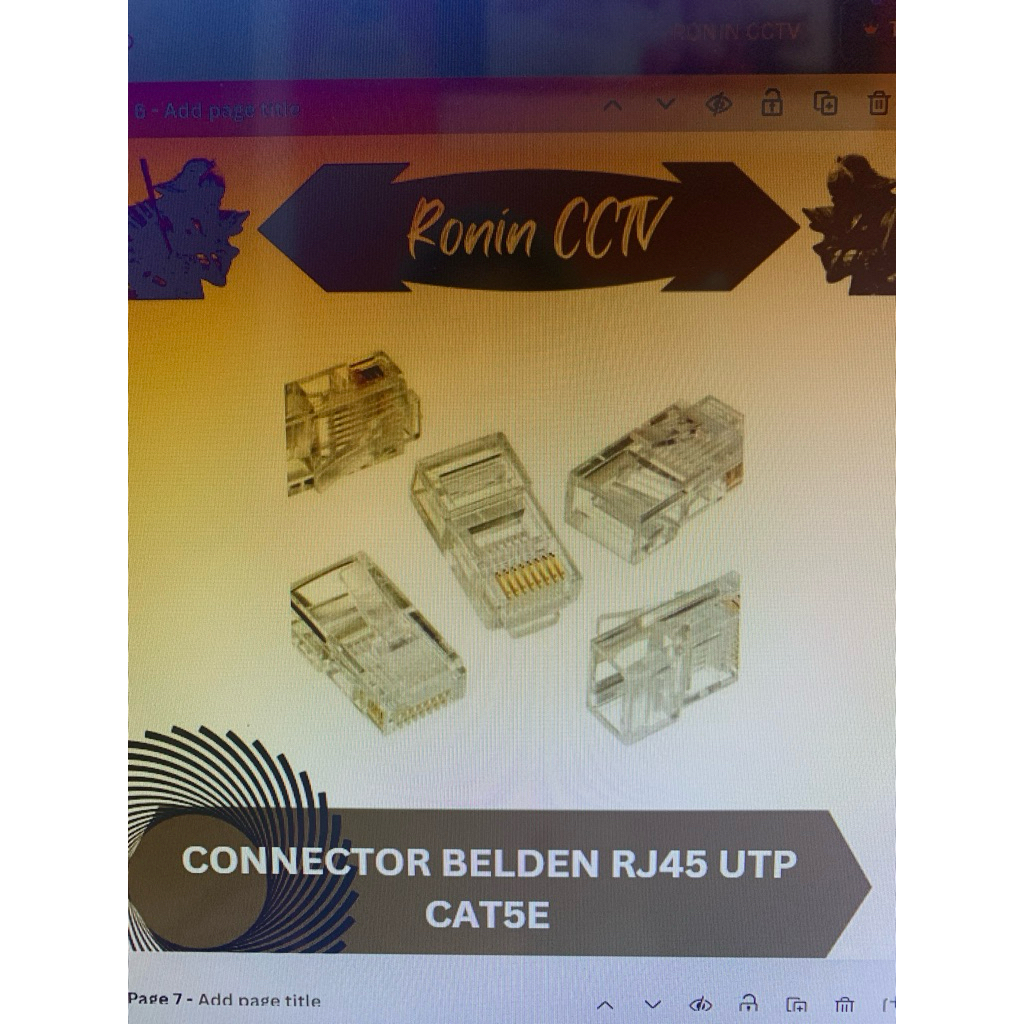 CONNECTOR RJ45 BELDEN CONNECTOR RJ45 CAT5