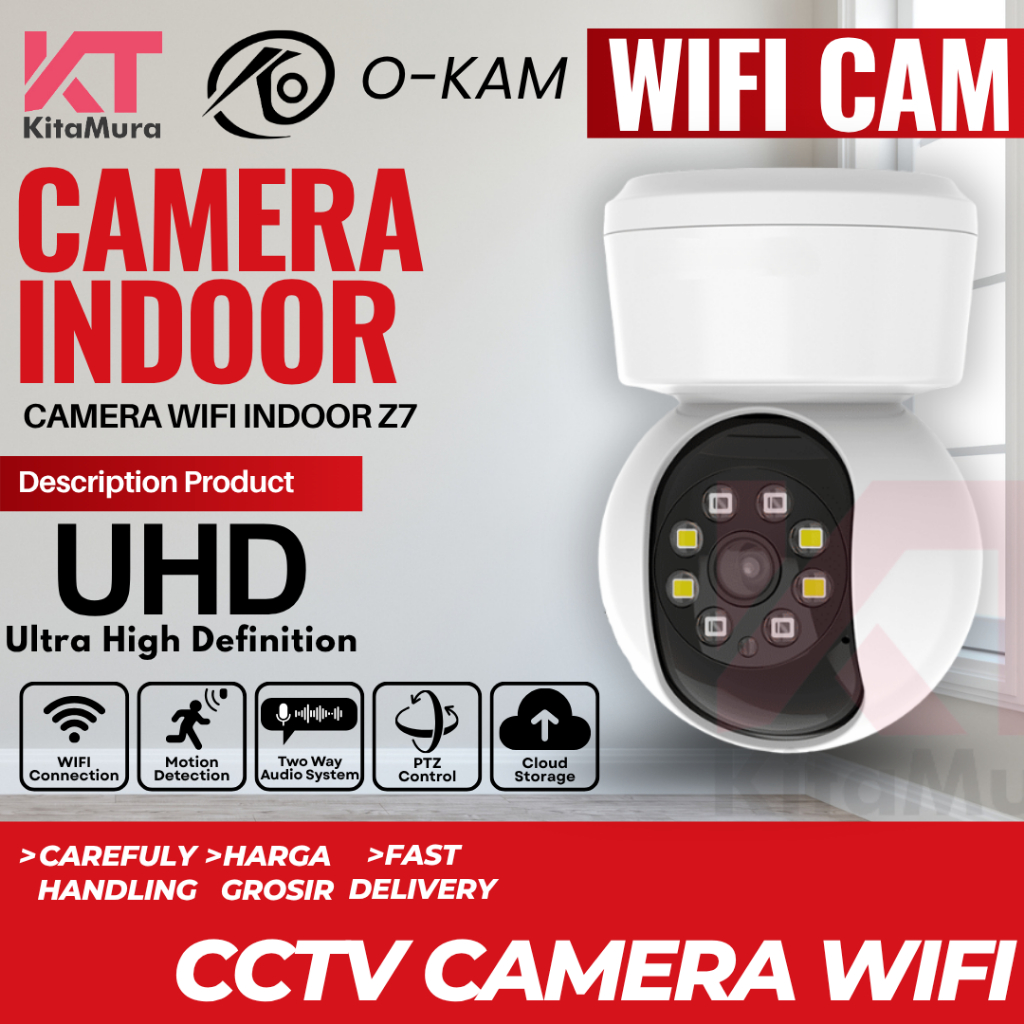 ใหม่! O-KAM PRO กล้องวงจรปิด WIFI INDOOR 5MP ONE LENS PTZ TH-777-Z7 / TH-777-Z7 4G
