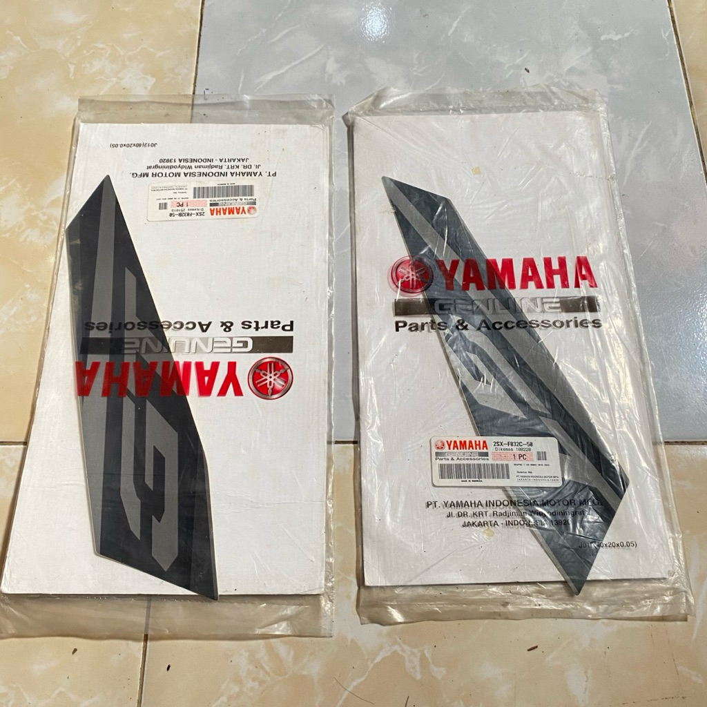 Yamaha Soul GT 125 2016 WINGS แถบสติ๊กเกอร์ สีเทาเดิม YGP 2SX-F832B-50 2SX-F832C-50