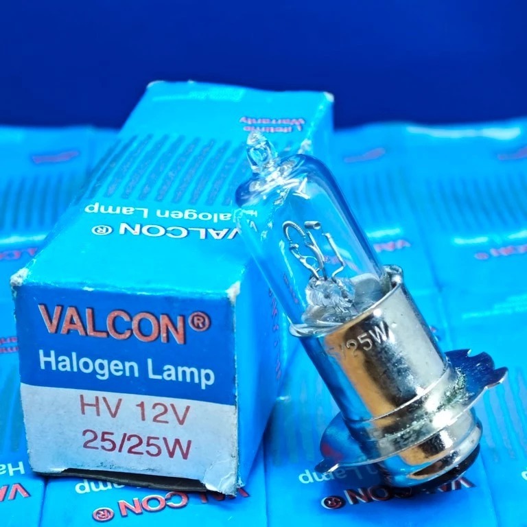 24B VALCON HALOGEN หลอดไฟ HV 12V 25/25W GL 100 supra x xx max เสือเก่าใหม่ glpro 12 โวลต์ 25 วัตต์ 2