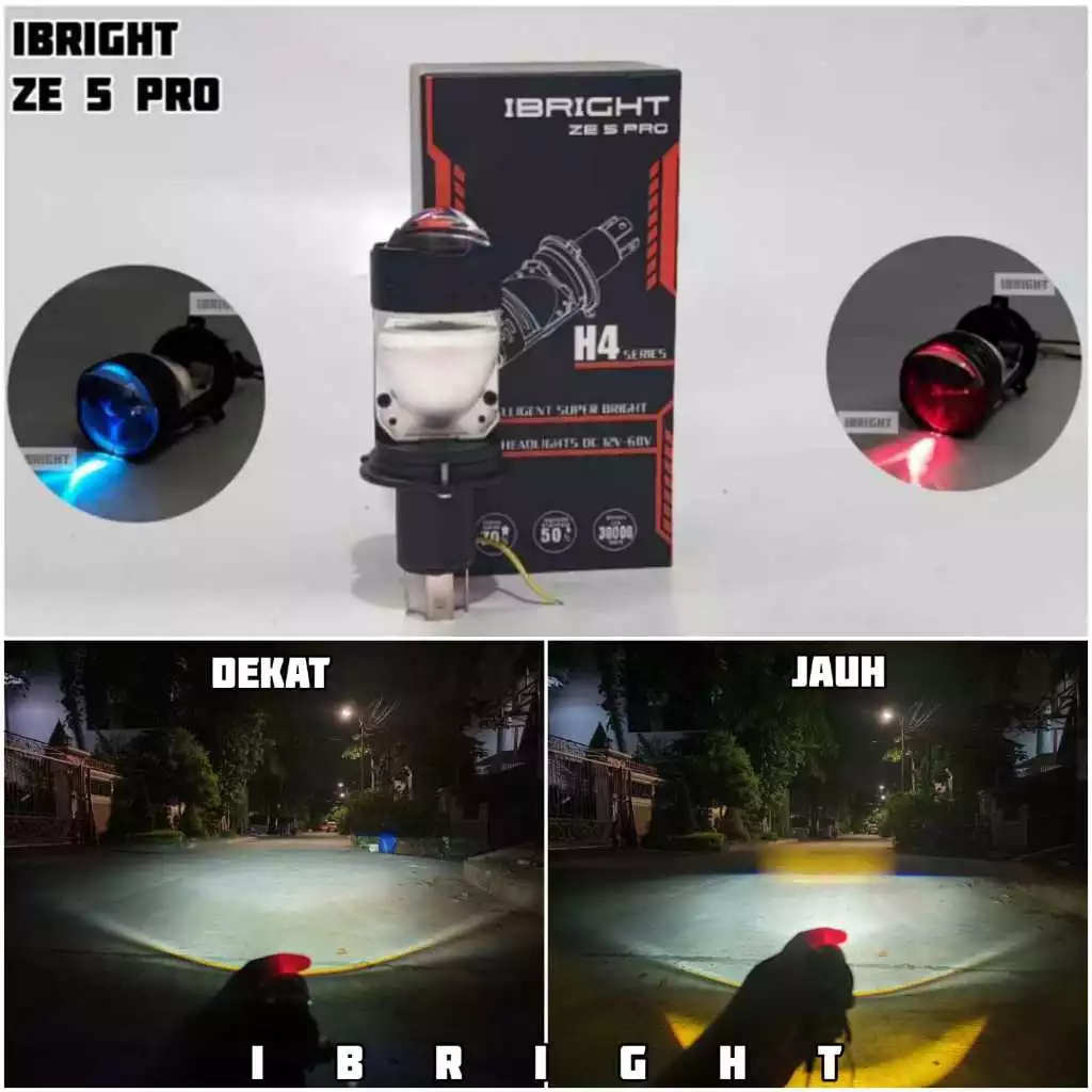 IBRIGHT ZE 5 PRO - ไฟหน้า LED H4