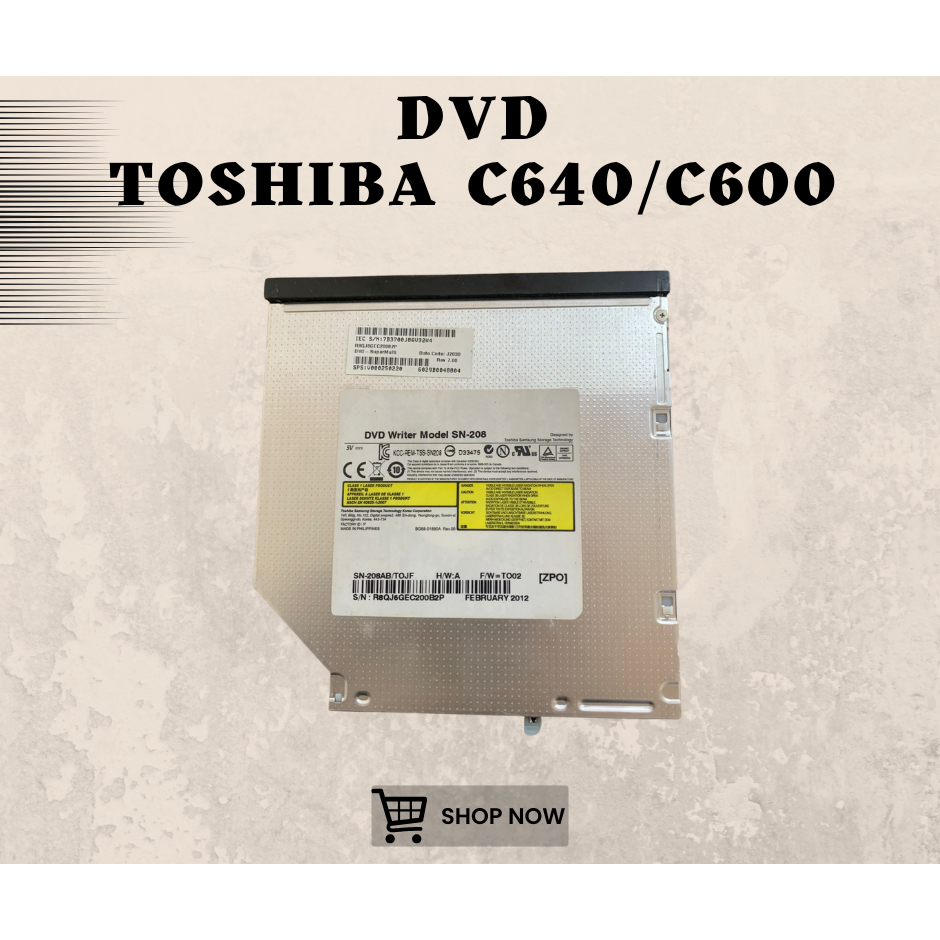DVD LAPTOP TOSHIBA C640 C600 SECOND